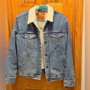 Levi's Women M Sherpa Insulated Denim Jacket